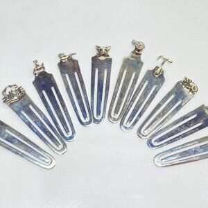 Sterling Silver Novelty Bookmark Animal & Charm Tops, sold individually SS177